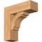 Ekena Millwork Merced Block Smooth Bracket w/ Offset Brace, Western Red Cedar, 7 1/2"W x 22"D x 22"H BKT0806X22X22MRC05SWR - alternate 1